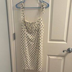 Black polka dot sundress